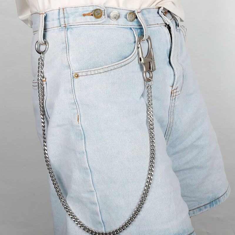 Ahiller Biker Wallet Chain, Heavy Duty Pocket Chain with Round Clasp, Men Chains for Keys, Jeans, Pants, Purse and Handbag - Image 4